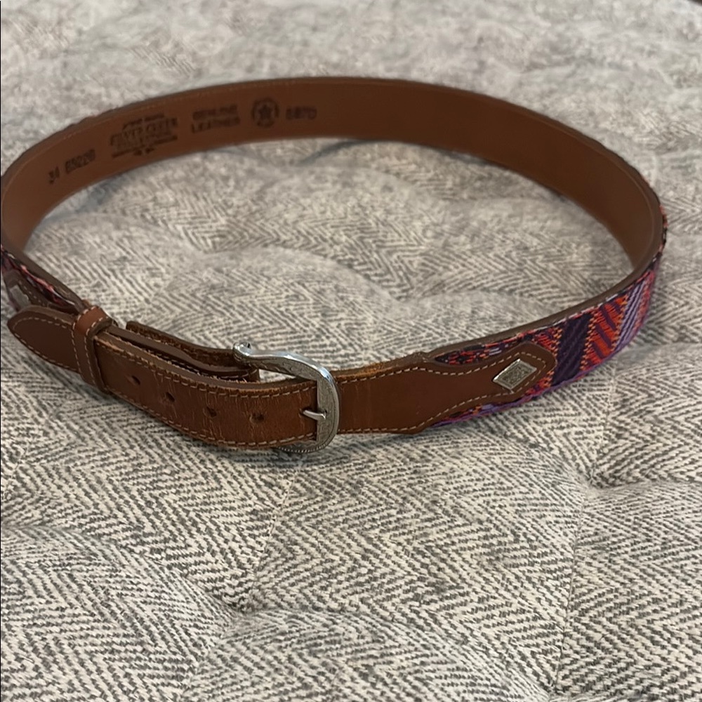 Silver Creek Collection western leather belt size 34